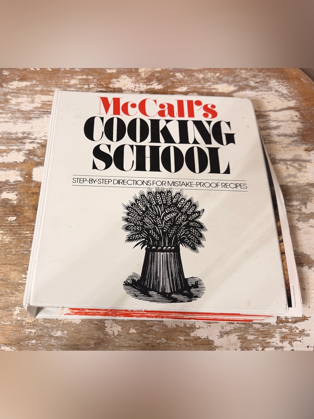 McCall's Cooking School Cookbook - White and Red Cover